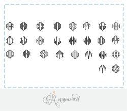 Diamond Embroidery Font for Embroidery Machine 3 inch