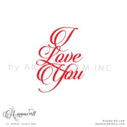 i love you vector graphic