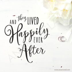 And They Lived Happily Ever After Vector Graphic