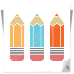 Pencils Vector Graphic