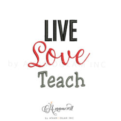 live love teach embroidery