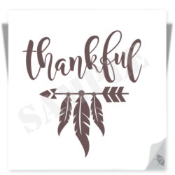 Thankful Cuttable Vector Graphic, High Resolution