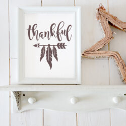 Thankful Cuttable Vector Graphic, Mockup