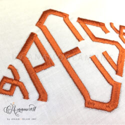 Diamond Point Embroidery Font for Embroidery Machines