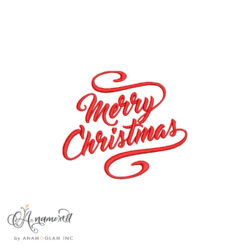 Merry Christmas Embroidery Proof