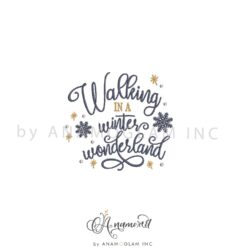 Walking in a Winter Wonderland Embroidery