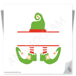 Elf Name Frame, Vector Graphic