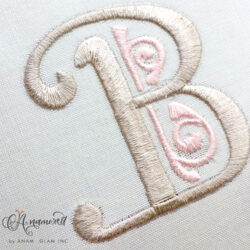 Damask 1.5 inch embroidery font
