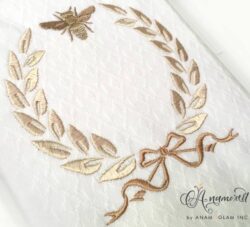 laurel, bee, bow-sewout