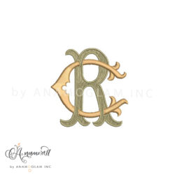 C and R Embroidery Monogram