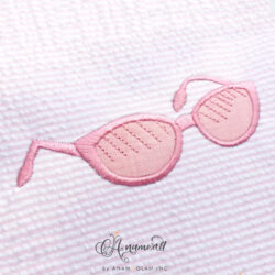 Sunglasses Applique Embroidery Design