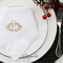 Damask Frame Mockup using Lucy Fishtail Embroidery Font