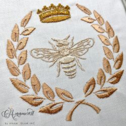 bee, crown, laurel sewout
