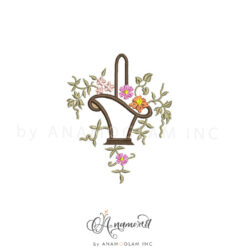 Digital proof of Basket Embroidery Design Pattern