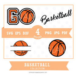 Basketball Graphic Bundle, Go, Basketball, Name Frame