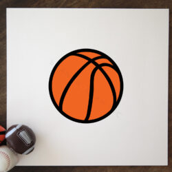 Basketball Vector Graphic, Cuttable Design