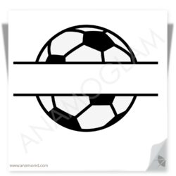 Soccer Name Frame Vector Graphic