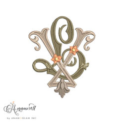 VL, LV embroidery digital proof