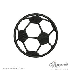 soccer ball applique digital proof