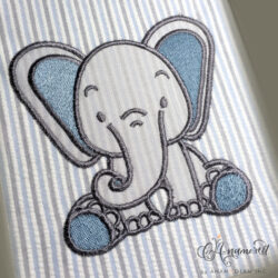 baby elephant applique