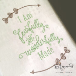 i am fearfully and wonderfully made sewout