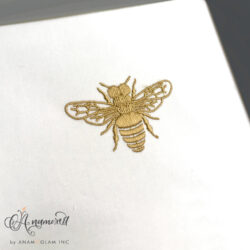 bee embroidery sewout