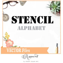 Stencil Cuttable Alphabet