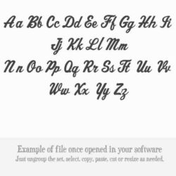 Aktuelle Cuttable Script Font