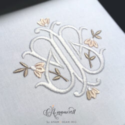 BB sewout embroidery monogram
