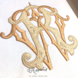 RW Interlocking Embroidery Monogram