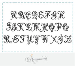 Ella Lorraine Embroidery monogram font