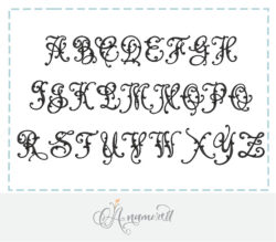 Ella Lorraine Embroidery Monogram font