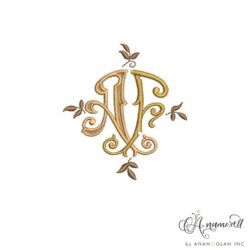 af embroidery monogram proof