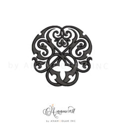 BB mirrored, B and B interlocking embroidery monogram design