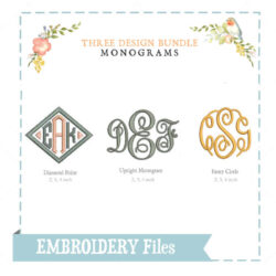 Embroidery Monogram Bundle