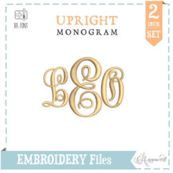 Upright Monogram 2 inch