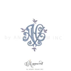 AC Monza Interlocking Embroidery Monogram Design