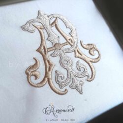 AP embroidery monogram