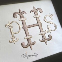 Trieste Embroidery Monogram by Anamored
