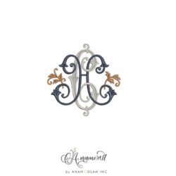 C and H Embroidery monogram