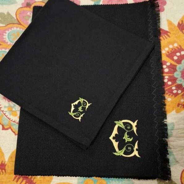 Secret Garden Foliage Embroidery Font, Customer Review photo