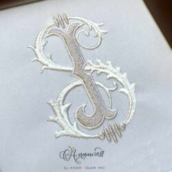 J and S Embroidery Monogram Design