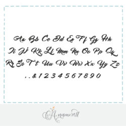 Master of Break Embroidery Font, all