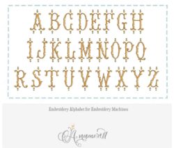 krakow embroidery font all