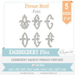 Firenze Lace Embroidery Font