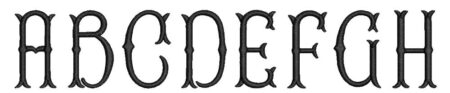 Fancy Fishtail Embroidery Font Fancy Fishtail Embroidery Font