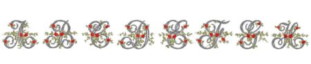 Fancy Floral Vine Font Fancy Floral Vine Vintage Embroidery Font