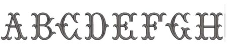Italian Fishtail Italian Fishtail Embroidery Font