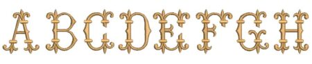 Trieste Embroidery Font Trieste Embroidery Font