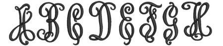 Vittoria Embroidery Monogram Font